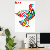 Friedensposter Poster (Heimbüro)