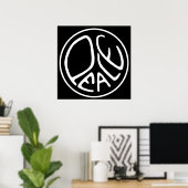 Friedensposter Poster (Heimbüro)