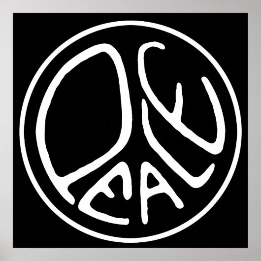 Friedensposter Poster (Vorne)