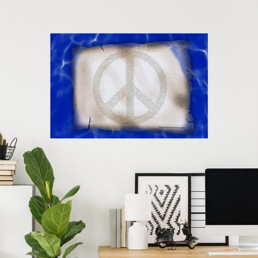 Friedensposter Poster (Heimbüro)