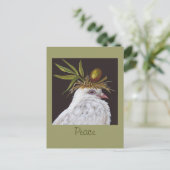 Friedenspostkarte mit Taube Postkarte (Stehend Vorderseite)
