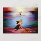 Friedenspostkarte Postkarte (Vorderseite)