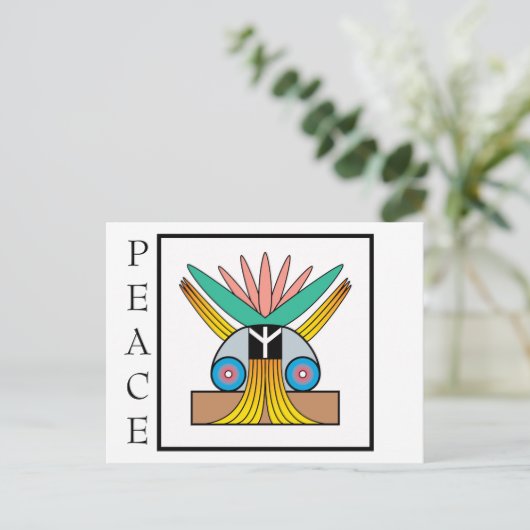 Friedenspostkarte Postkarte (Stehend Vorderseite)