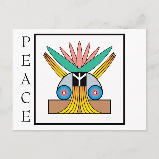 Friedenspostkarte Postkarte (Vorderseite)