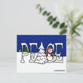 Friedenspostkarte Postkarte (Stehend Vorderseite)