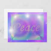 Friedenspostkarte Postkarte (Vorne/Hinten)