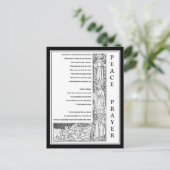 FRIEDENSPRAIER VON ST. FRANCIS BLACK & WHITE POSTKARTE (Stehend Vorderseite)