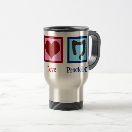 Friedensproktologie Reisebecher (VorderseiteRechts)