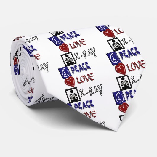 FRIEDENSRADIOLOGIE LIEBE KRAWATTE (Gerollt)