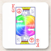 Friedensregeln - getränkeuntersetzer (Vorderseite)