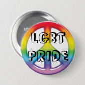 Friedensregenbogen, LGBT STOLZ Button (Vorne & Hinten)
