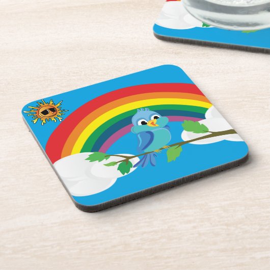 Friedensregenbogen Untersetzer (Linke Seite)