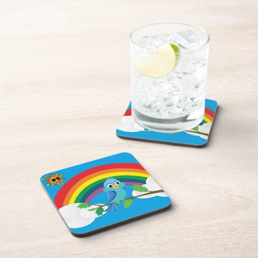 Friedensregenbogen Untersetzer (Rechte Seite)