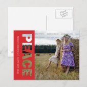 Friedensreise Postkarte (Vorne/Hinten)