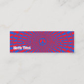 Friedensrot - dünn mini visitenkarte (Rückseite)