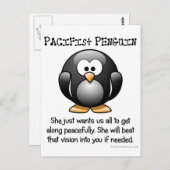 Friedensschaffung durch Gewalt Postkarte (Vorne/Hinten)