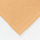 Friedensschild Floral in Peach Fleecedecke (Ecke)