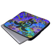 Friedensschildkröte-Laptop-Hülse Laptopschutzhülle (Vorne Knopf)