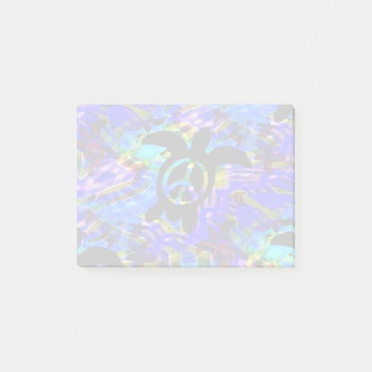 Friedensschildkröte Post-it Klebezettel (Vorderseite)