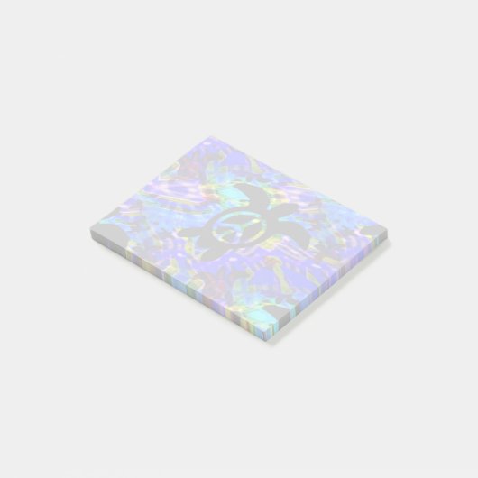 Friedensschildkröte Post-it Klebezettel (angewinkelt)