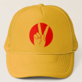 Friedensschildkrötenhut Truckerkappe (Vorderseite)
