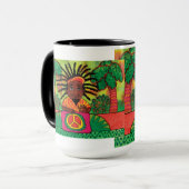 Friedensschlagzeuger Tasse (Vorderseite Links)