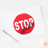 Friedensschluss Runder Aufkleber (Umschlag)