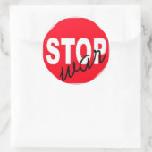 Friedensschluss Runder Aufkleber (Tasche)