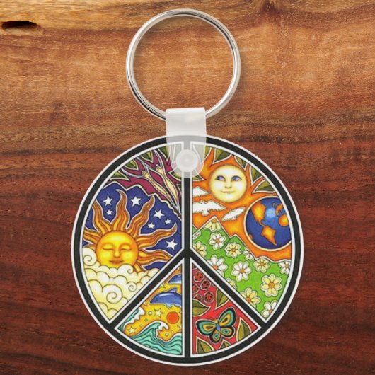 FRIEDENSSchlüsselanhänger Schlüsselanhänger (Vorderseite)