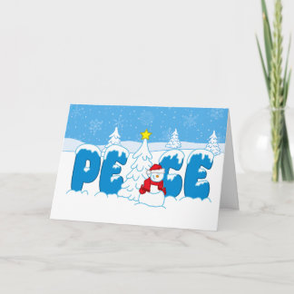 Friedensschneemann Screwball Graphics Weihnachten