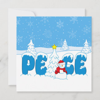 Friedensschneemann Screwball Graphics Weihnachten
