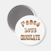 FRIEDENSSCHOKOLADE LIEBE MAGNET (Vorderseite/Rückseite)