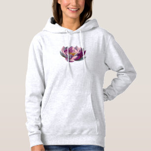 Friedensschöne rosa Lotusblume/Seerose Hoodie