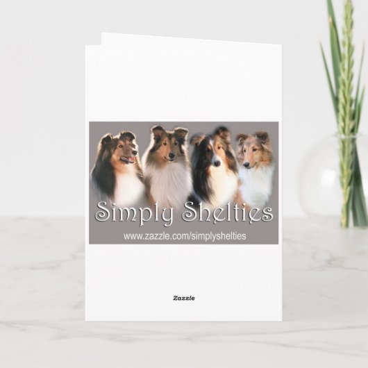 FriedensSheltie Karte (Rückseite)