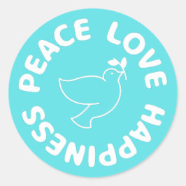 FRIEDENSSICHERHEIT LIEBE CLASSIC RUNDSTÜCK RUNDER AUFKLEBER