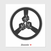 Friedenssicherung gegen Krieg Aufkleber (Blatt)