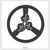 Friedenssicherung gegen Krieg Aufkleber (Blatt)