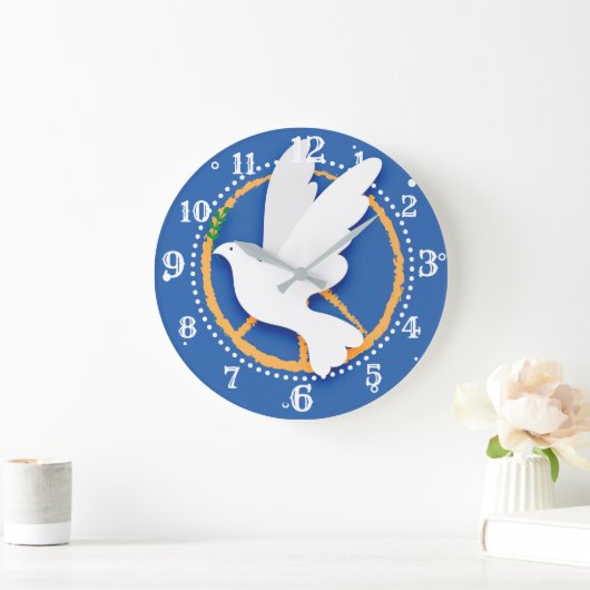 Friedenssicherung Große Wanduhr (Zuhause)