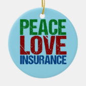 Friedenssicherung - Liebe Keramikornament (Vorne)