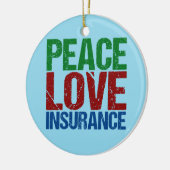 Friedenssicherung - Liebe Keramikornament (Links)