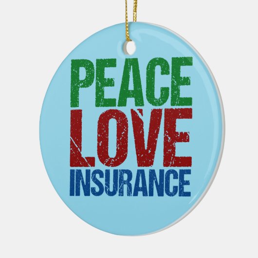 Friedenssicherung - Liebe Keramikornament (Links)