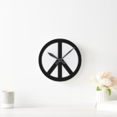 Friedenssicherung Runde Wanduhr (Zuhause)