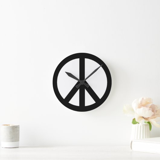 Friedenssicherung Runde Wanduhr (Zuhause)
