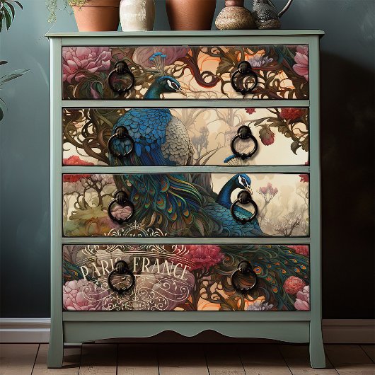 Friedenssicherungen in einem Baum Elegantes Vintag Seidenpapier