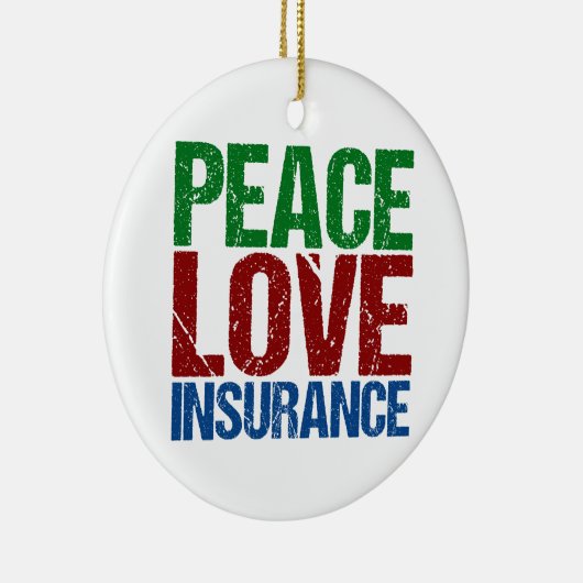 Friedenssicherungsgesellschaft Liebe Keramik Ornament (Rechts)