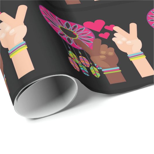 Friedenssicherungspapier Geschenkpapier (Rolleneckpunkt)