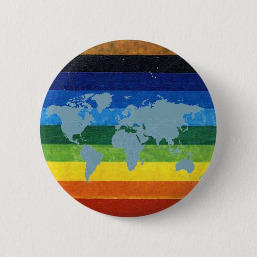 Friedenssimbol Regenbogen Button (Vorderseite)