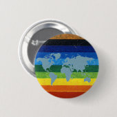 Friedenssimbol Regenbogen Button (Vorne & Hinten)