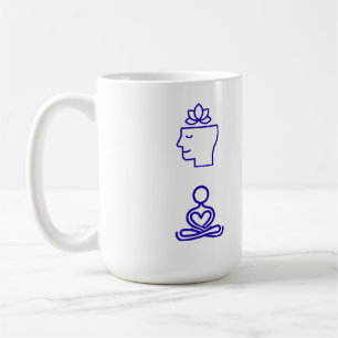 FRIEDENSSLURF, KLÄRE DEINEN GEIST KERAMIK 15OZ-TAS KAFFEETASSE