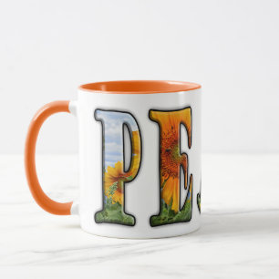 Friedenssonnenblumen Zweifarben-Tasse Tasse
